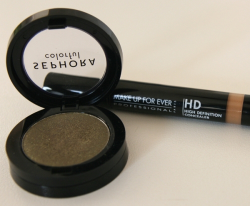 Mono bulle Sephora kaki 4 et anti cernes Make Up For Ever 355.jpg