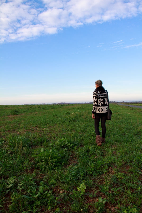 gilet jacquard topshop avec fourrure