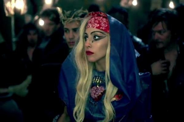 Lady gaga judas outfit, lady gaga blue outfit, lady gaga judas