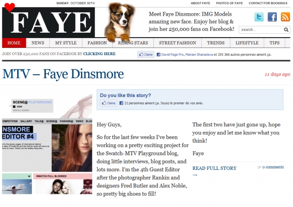 Faye Dinsmore fashion blog