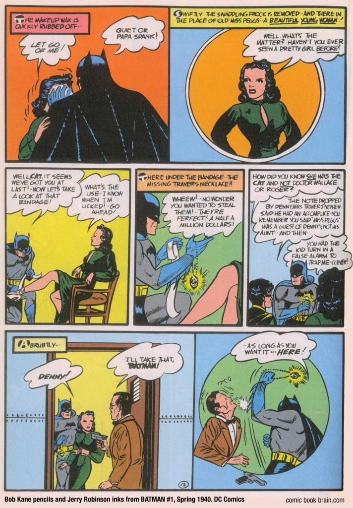 premiere apparition de Catwoman en 1940