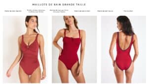 maillot bain grande taille livia